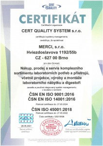 ČSN EN ISO 9001:2016, 14001:2016, ČSN ISO 45001:2018
